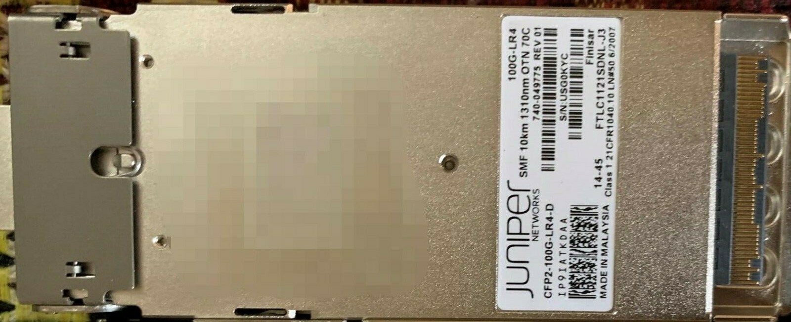 Juniper 740-049775  CFP2-100G-LR4-D ONT Dual Rate 10km for PTX  IP9IATKDAA