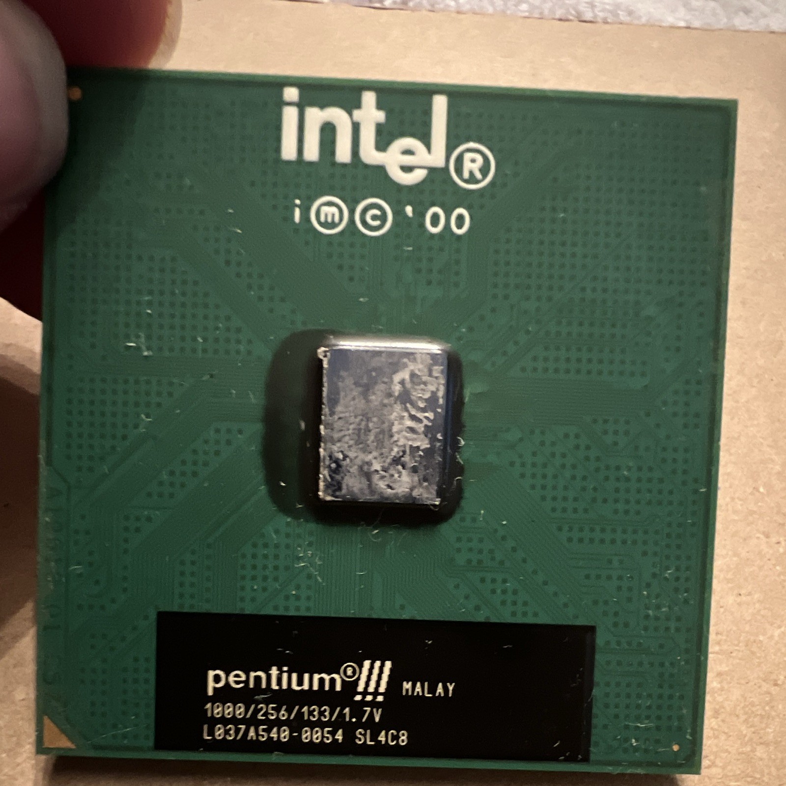 Intel Pentium III 1.0GHz Socket 370 CPU 1-Core 256KB L2 133MHz Bus SL4C8