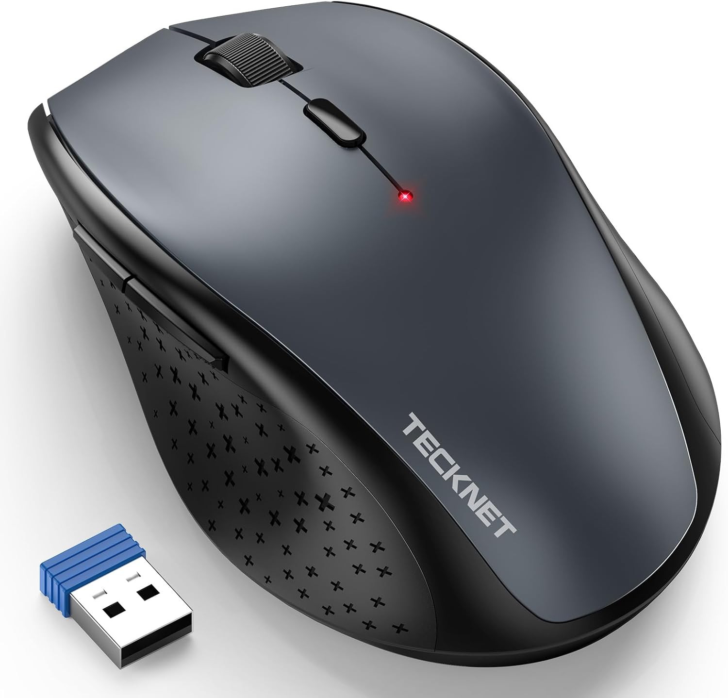 Wireless Mouse, 2.4G USB Computer Mouse with 6-Level Adjustable 4800