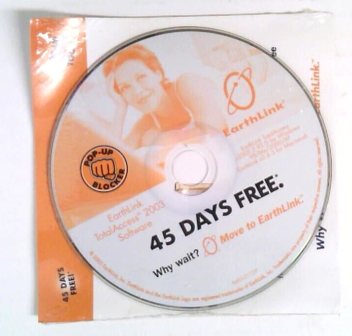 Earthlink~ 2003~Total Access Software~Mailer~Windows~PC/Mac~New Sealed
