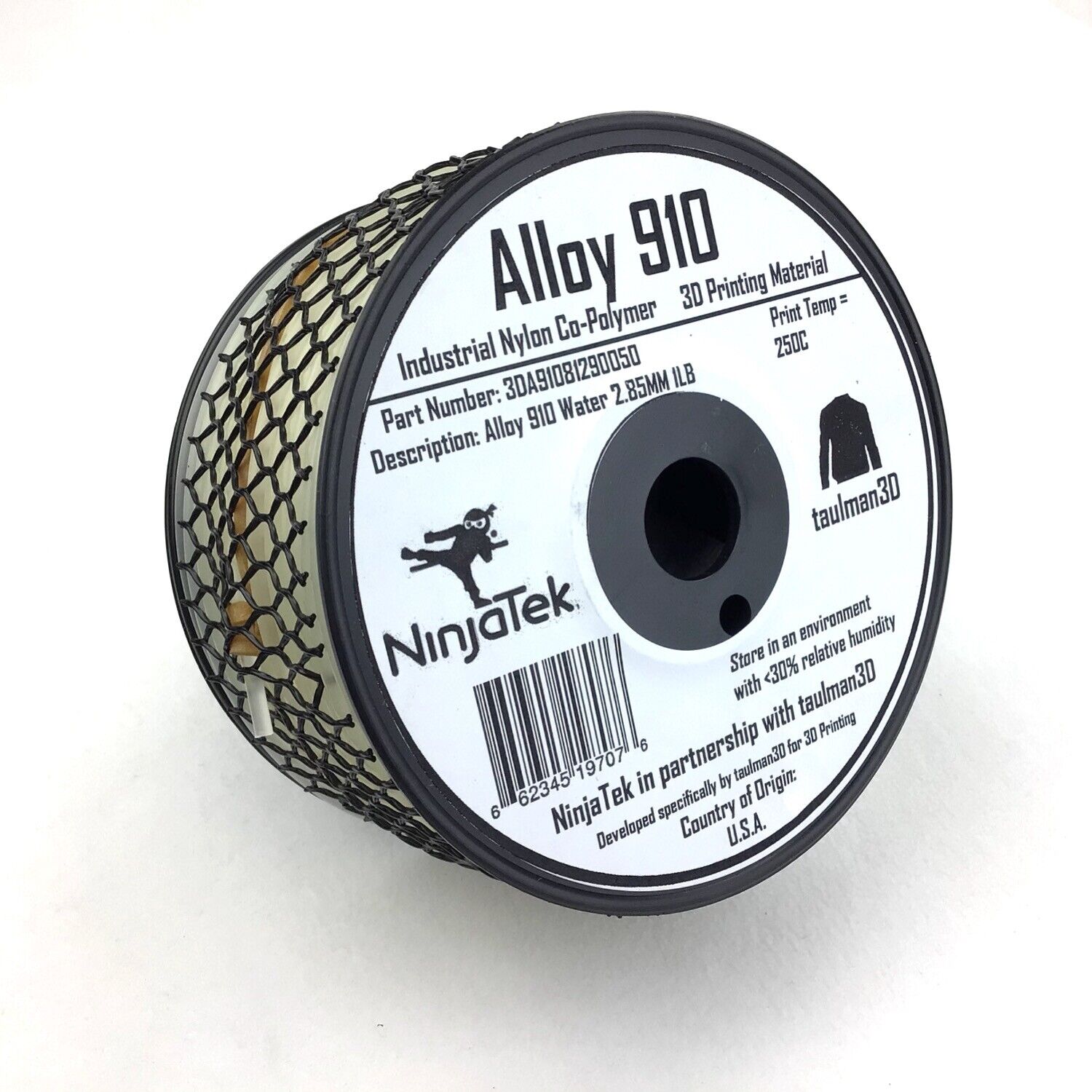 [3DMakerWorld] taulman3D Alloy 910 Filament - 2.85mm, 1lb, Water (5in spool)