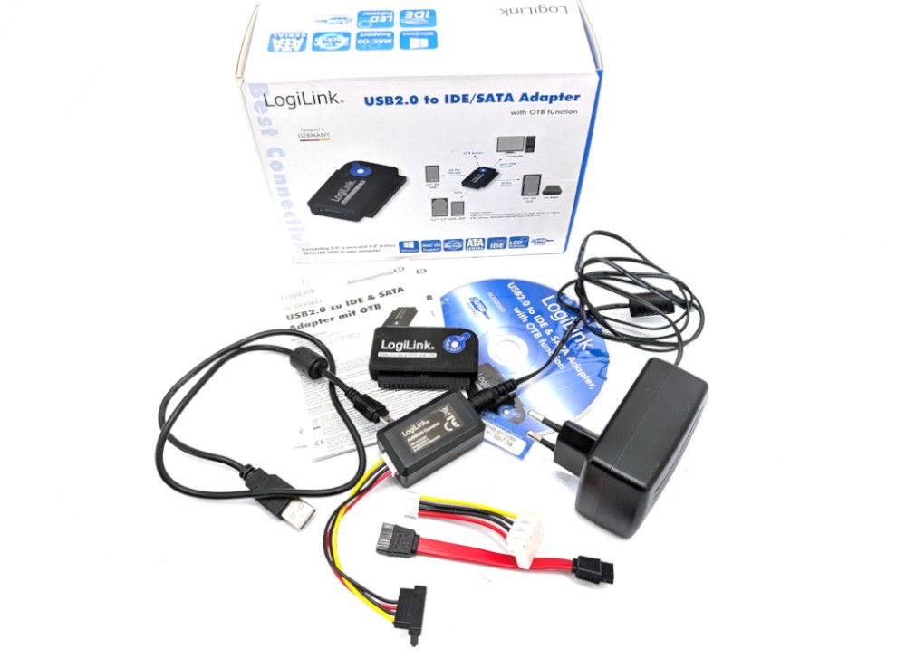 LogiLink USB 2.0 to IDE/SATA Adapter to 2.5 3.5 inch IDE SATA HDD 44-Pin 40-Pin