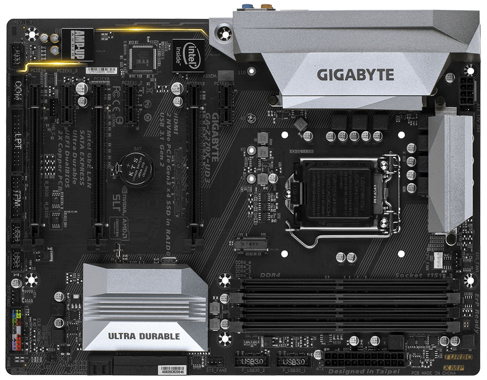 For Gigabyte GA-Z270X-UD3 Motherboard LGA1151 DDR4 ATX Mainboard
