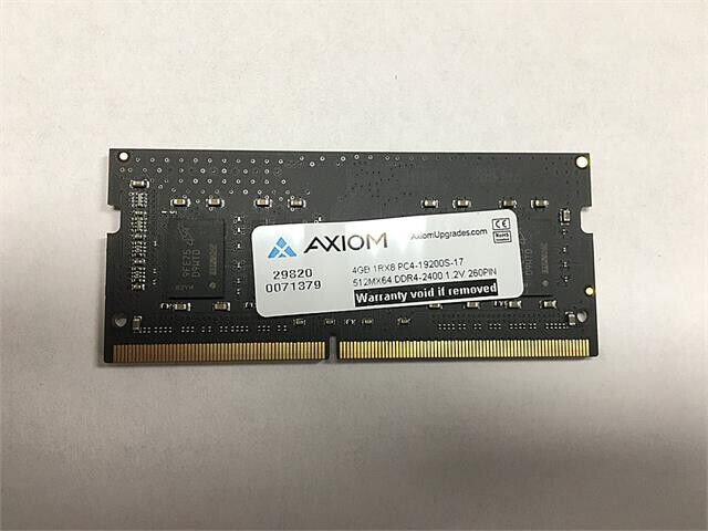 Axiom 4GB DDR4 2400 MHz PC4-19200 SODIMM Laptop Memory RAM for HP Z4Y84AA-AX