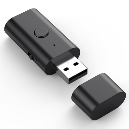 5.3 transceiver 2-in-1 USB Bluetooth Adapter,3.5mm Aux Wireless Adapter, Low 