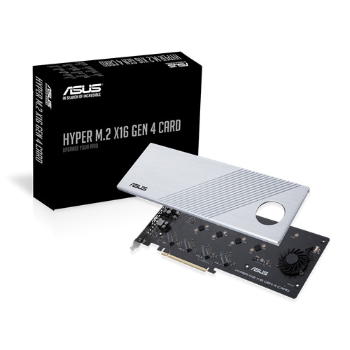 ASUS Hyper M.2 x16 Gen 4 RAID Card- Used Working