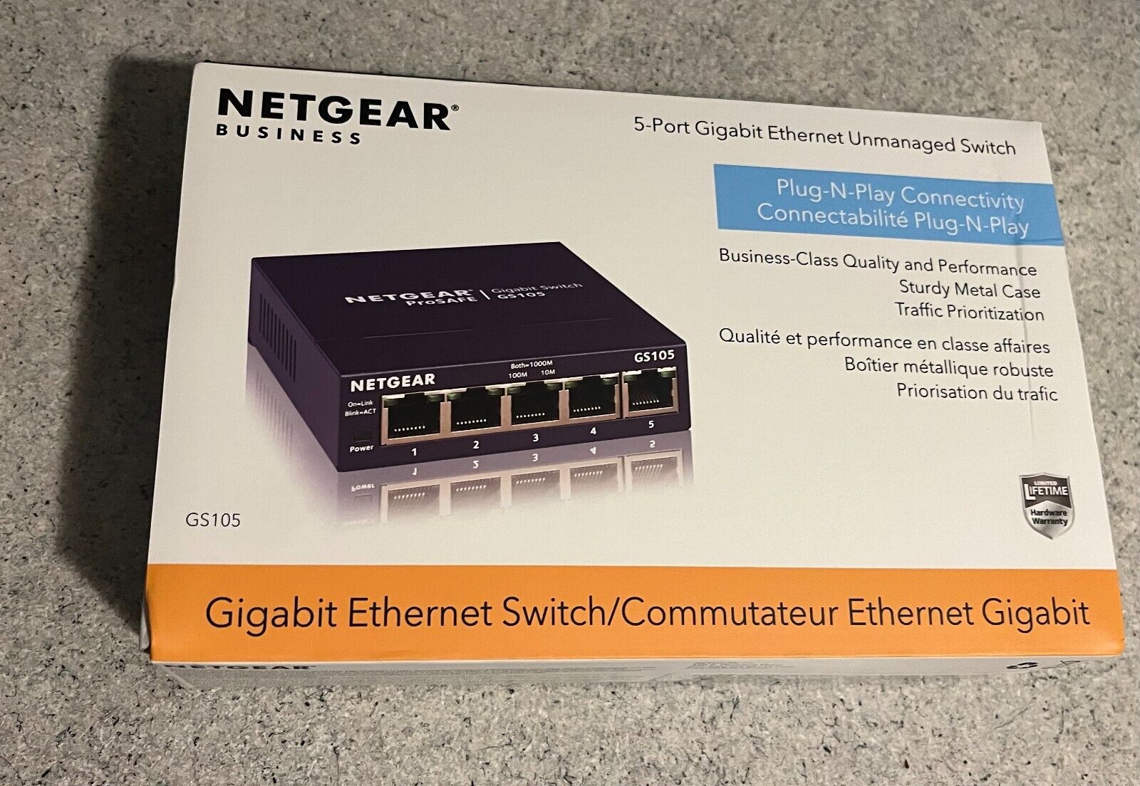 Netgear Business 5-port Gigabit Ethernet Unmanaged Switch