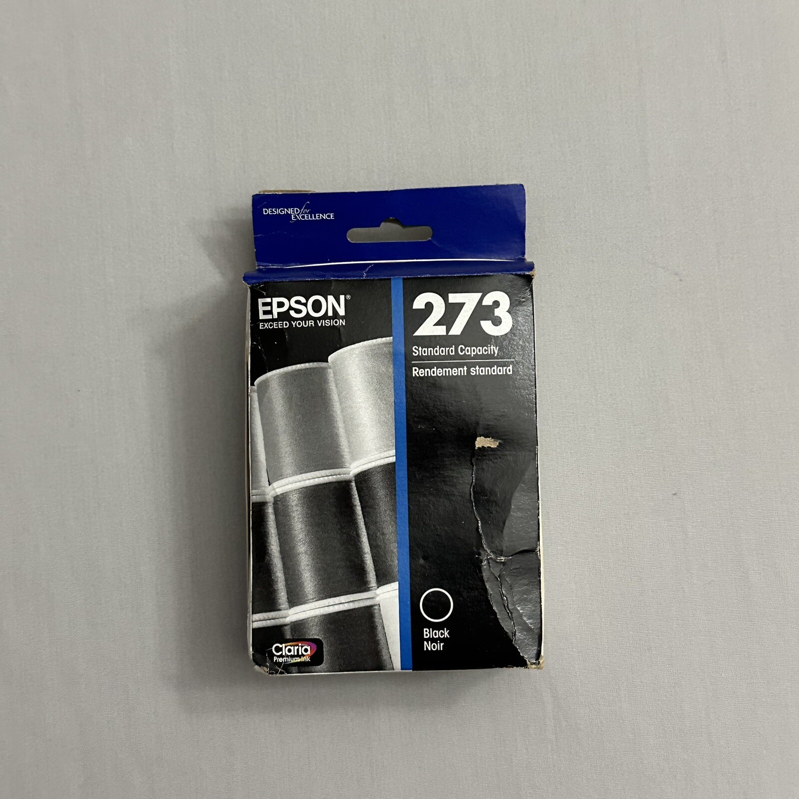Genuine EPSON 273 T273020 Black Original Ink Cartridge Exp Date 01/2020 Open Box
