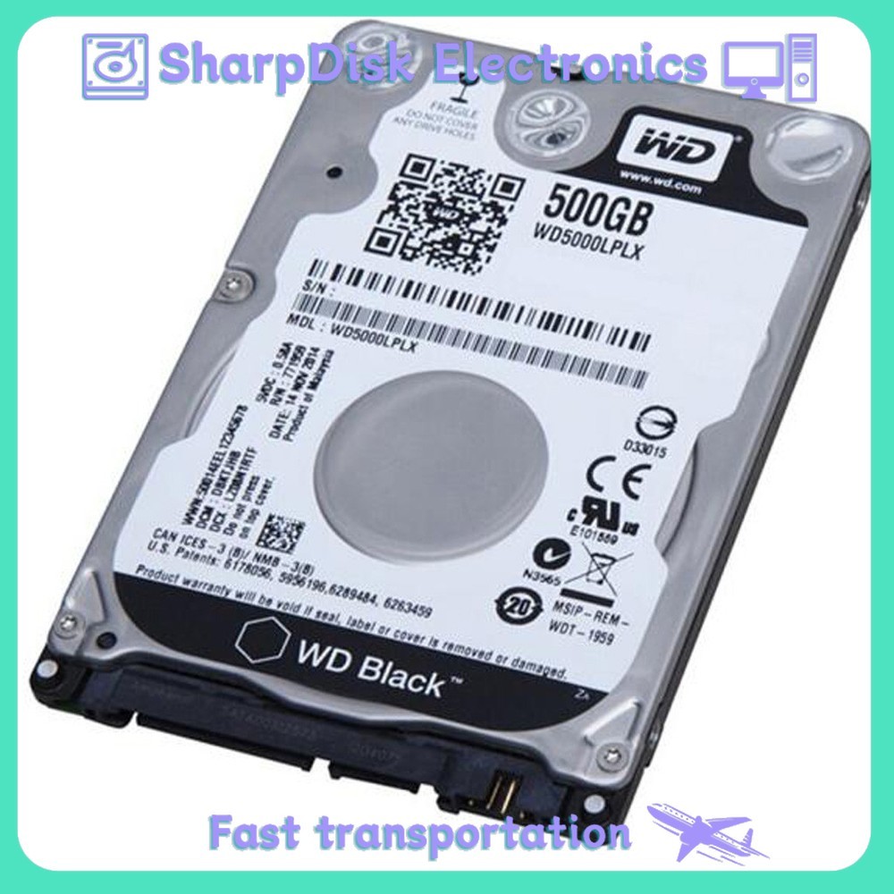 WD5000LPLX Western Digital 7200RPM 32MB 500GB SATA 2.5" Laptop HDD Hard Drive