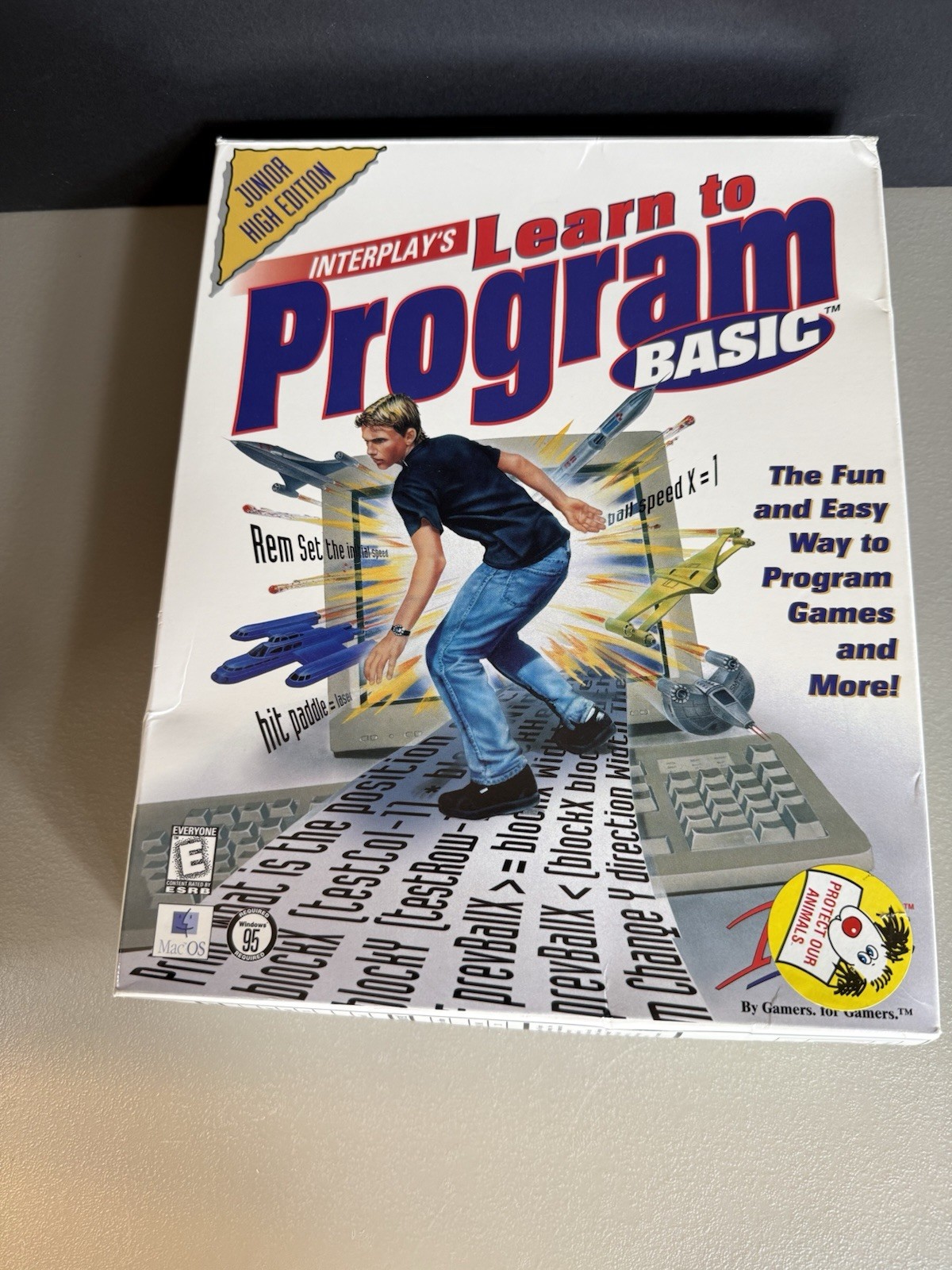 Vintage Interplay's "Learn to Program BASIC" Junior High Edition (CD Rom 1998)