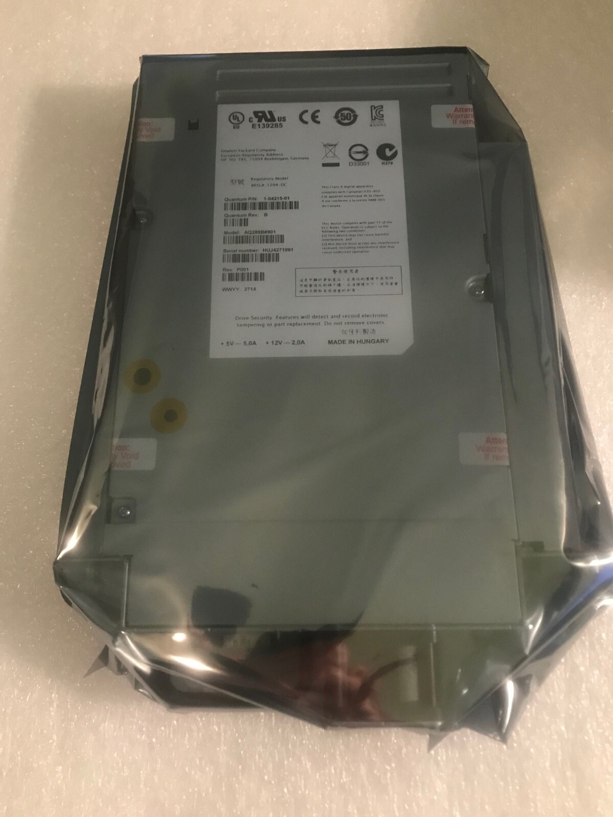 Quantum/HP 9-02922-01 LTO-6 SAS Scalar Module for i40/i80 , tested, working