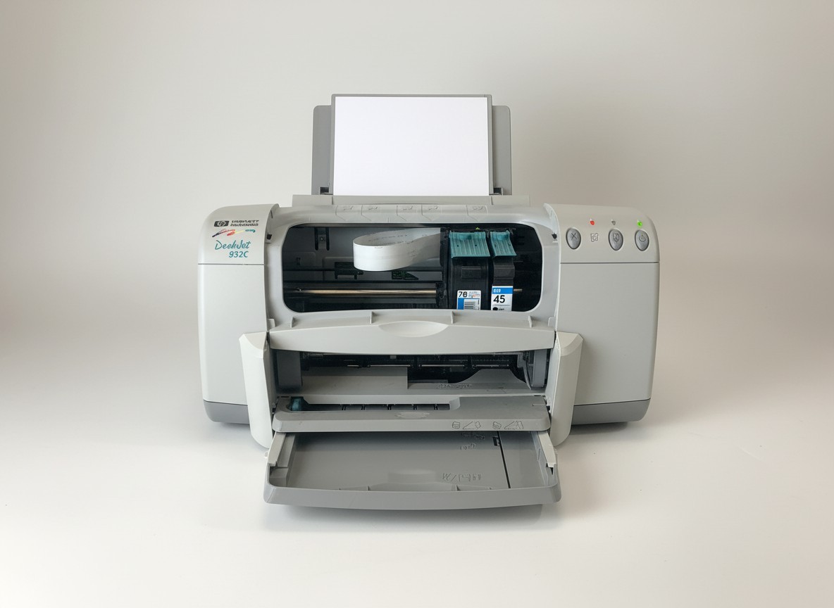 HP Deskjet 932C Inkjet Printer - Working - No Ink - Power Cord Included.