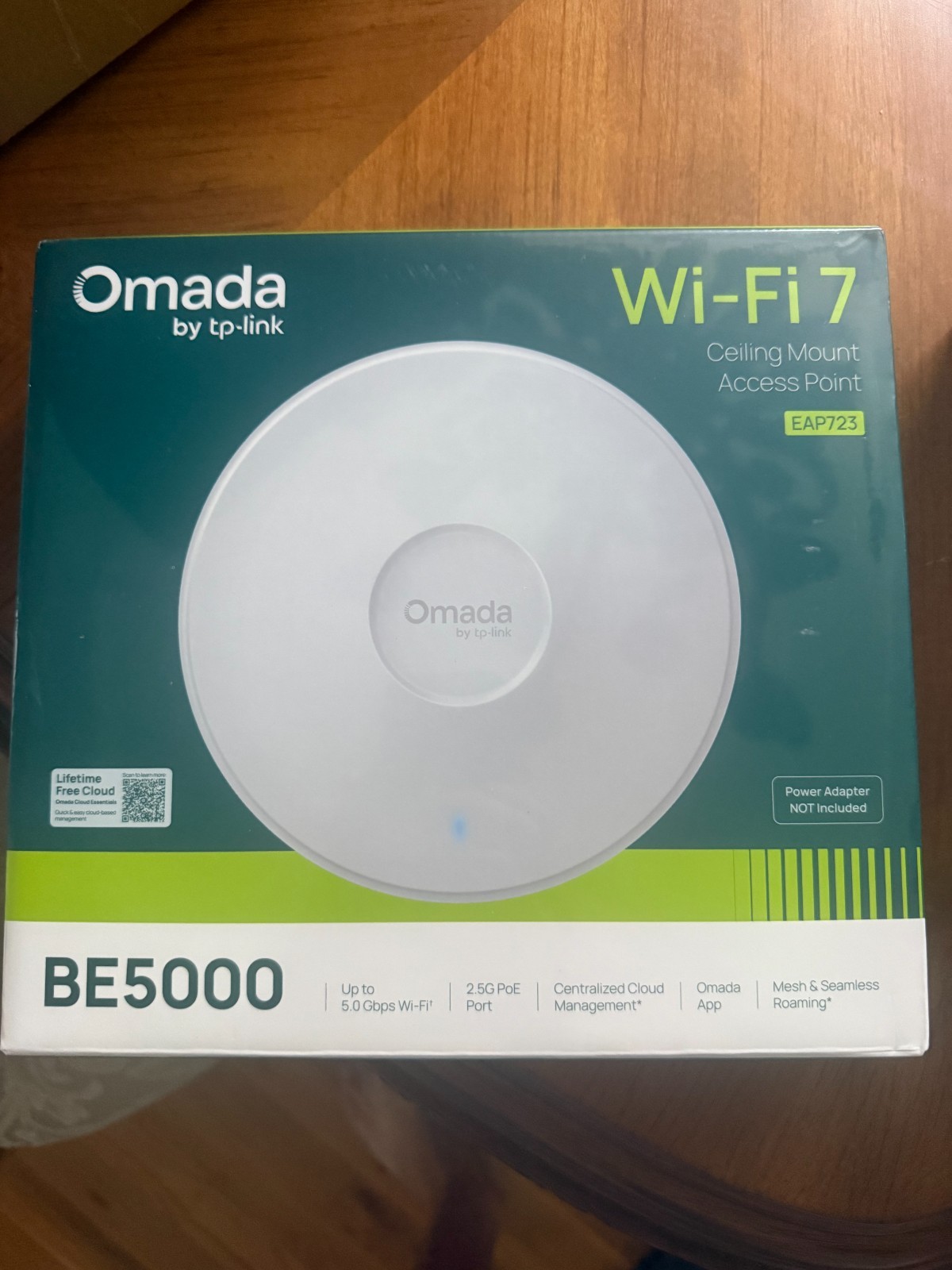 Omada by TP-Link EAP723 Wi‑Fi 7 BE5000 Ceiling AP PoE Mesh Cloud White