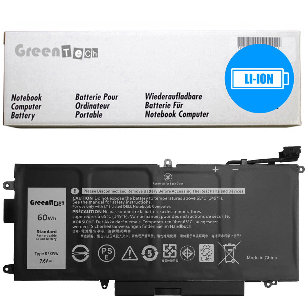 GREENTECH K5XWW N18GG BATTERY FOR LATITUDE 5289 2-IN-1, 7389 2-IN-1 60WHR 71TG4