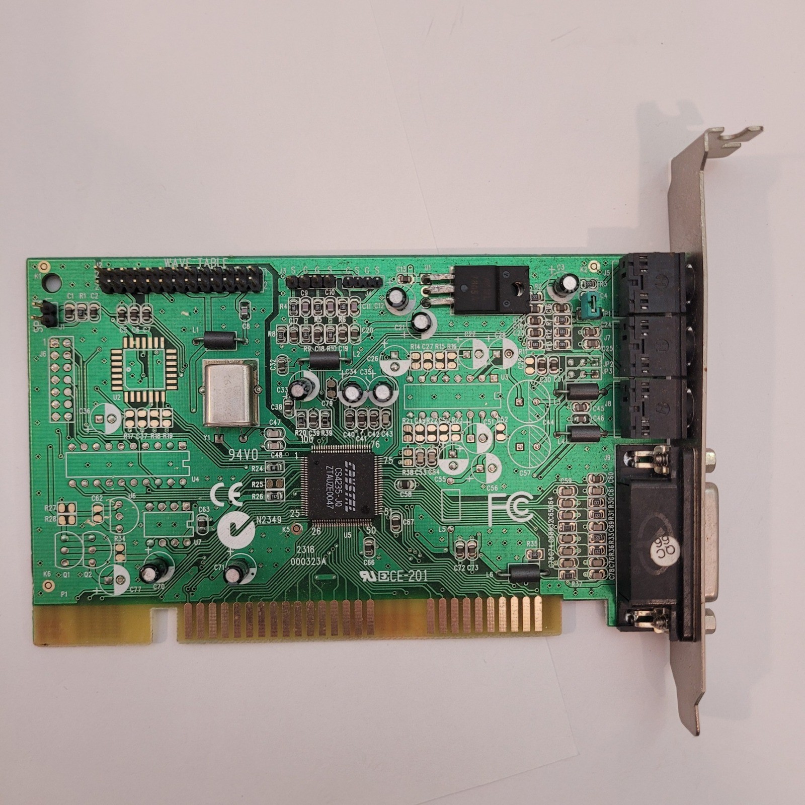 Pine Sound Card ISA Crystal CS4235-JQ PT-2318-20 V3.0 Vintage Audio MIDI Port