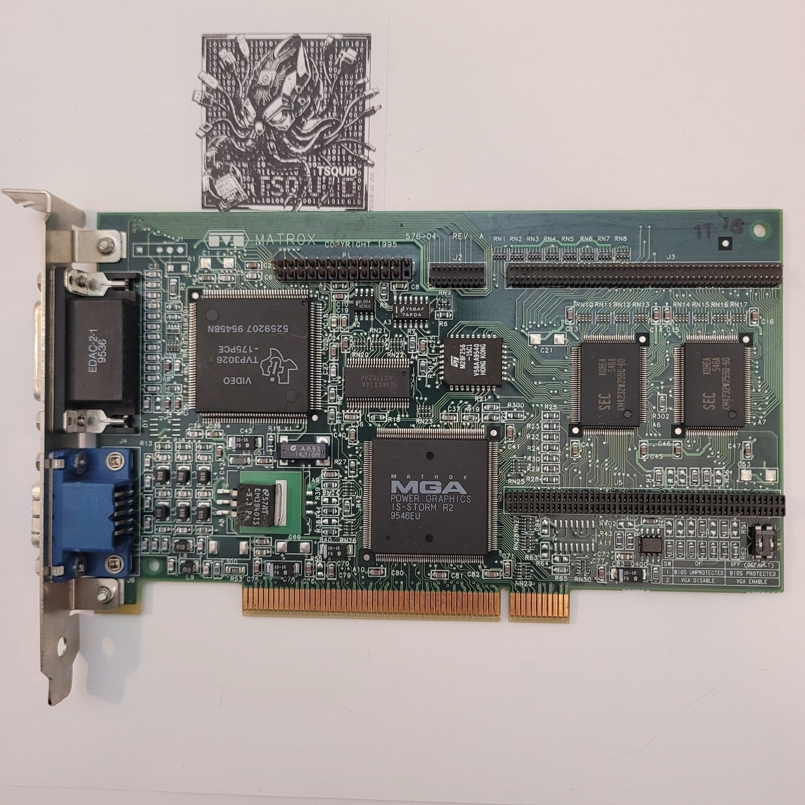 Matrox MGA Millennium PCI Graphics Card 2MB WRAM MGA-MIL/2B Vintage Video Card