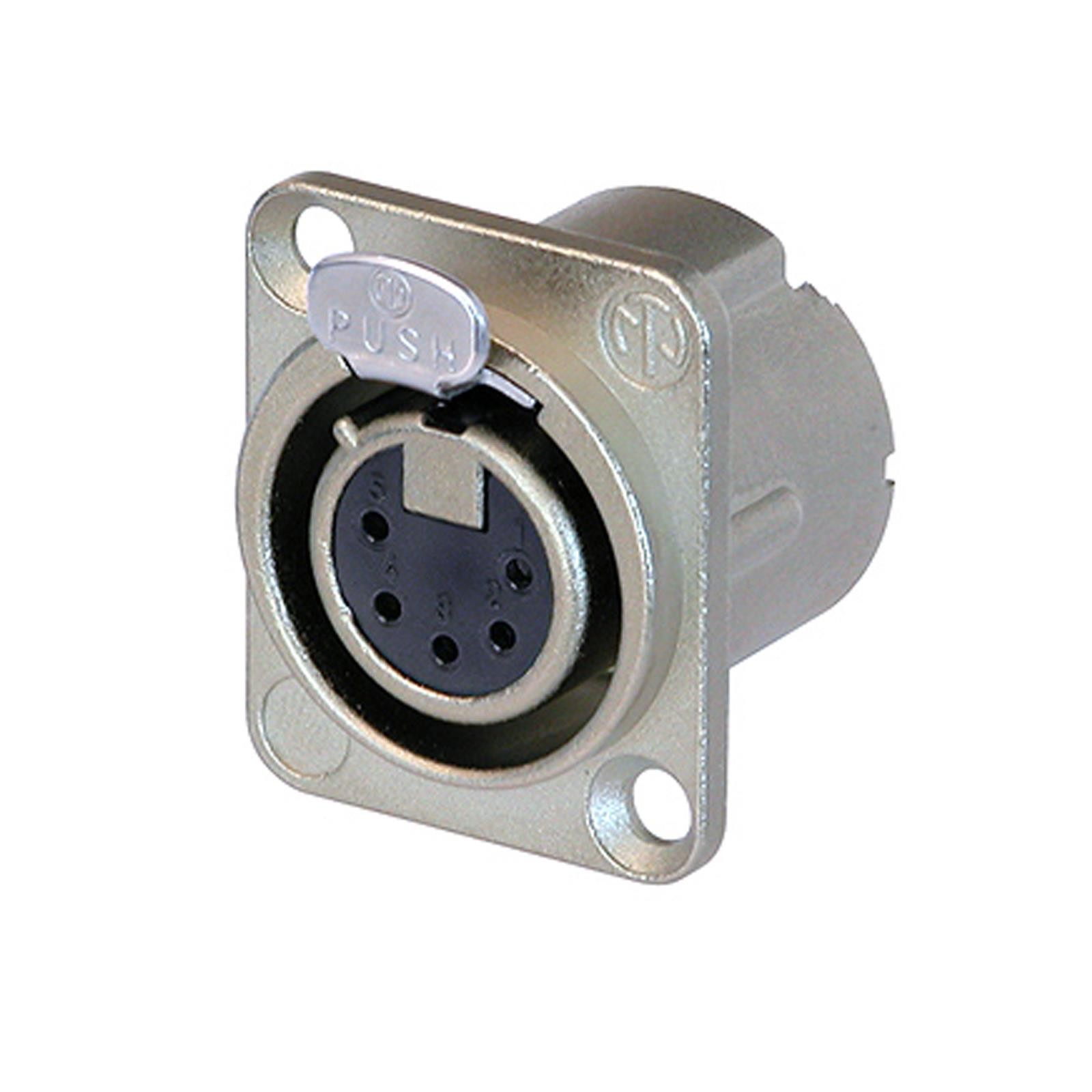 Neutrik 5 Pin NC5FD-LX Female XLR Chassis Connector