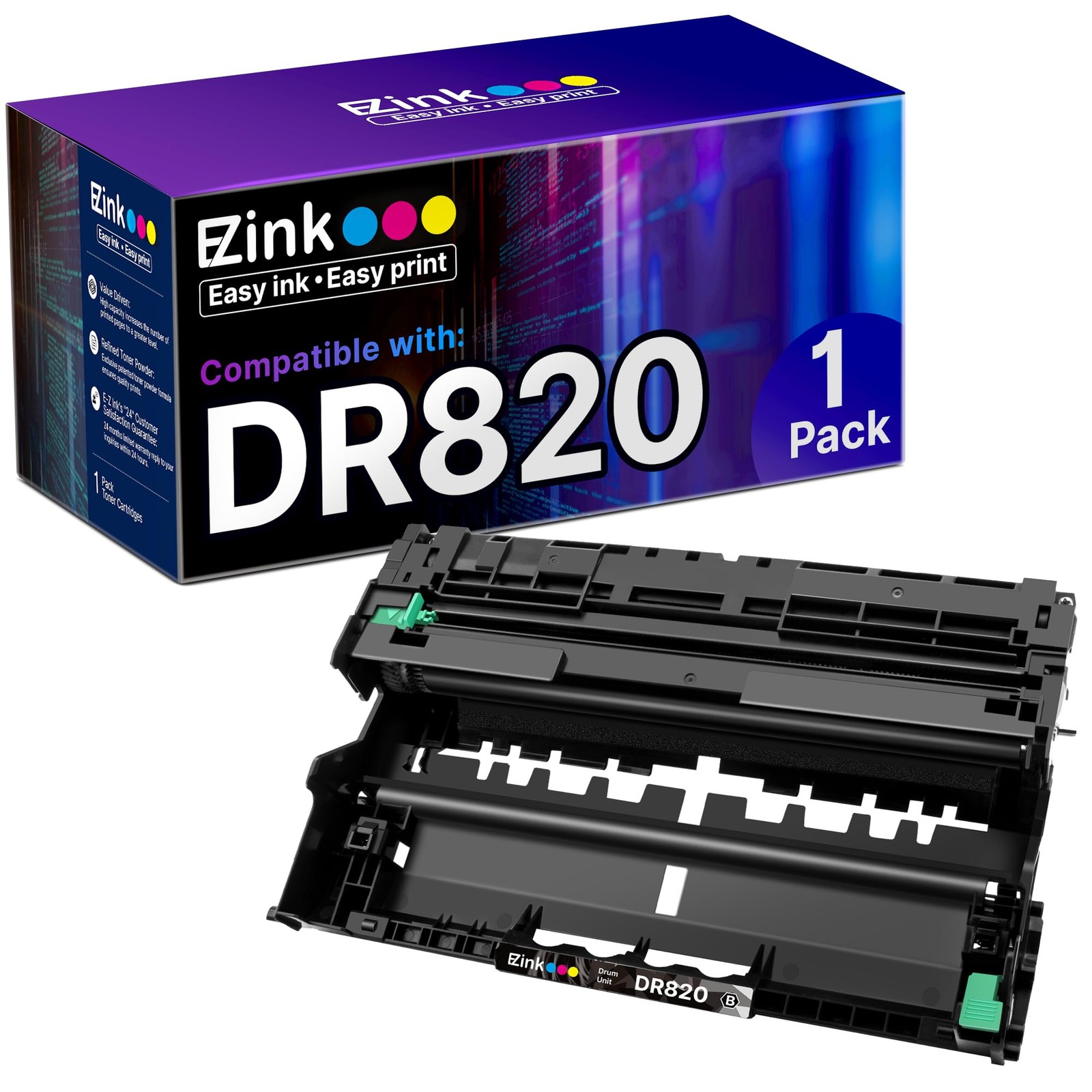 E Z Ink Compatible Drum Unit for Brother DR820 DR 820 Laser Printer 30000 Pages