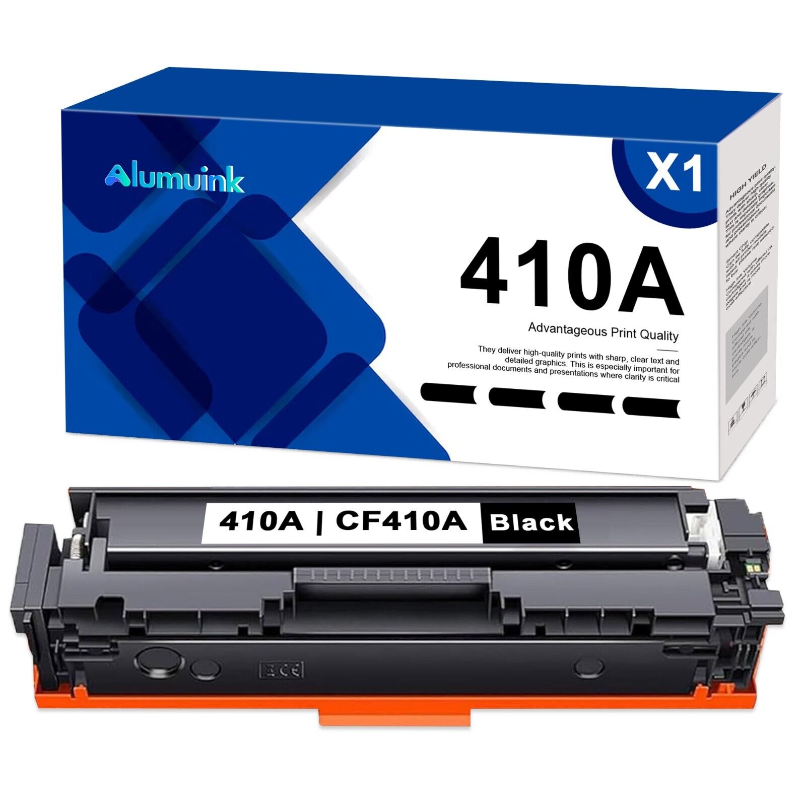 1PK 410A Black Toner Cartridge Replacement for HP 410A CF410A Color Pro M452nw