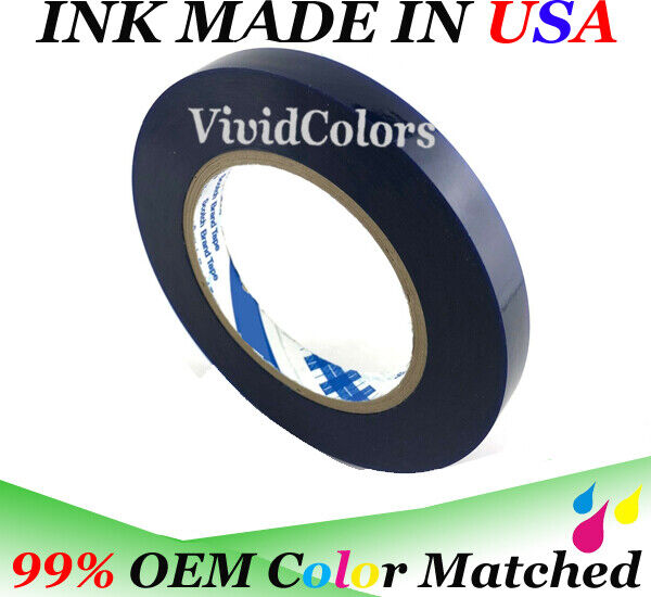 Vivid Colors Specialty Tape (1/2''x110 ) Sealing Ink Cartridge & Printhead Blue 