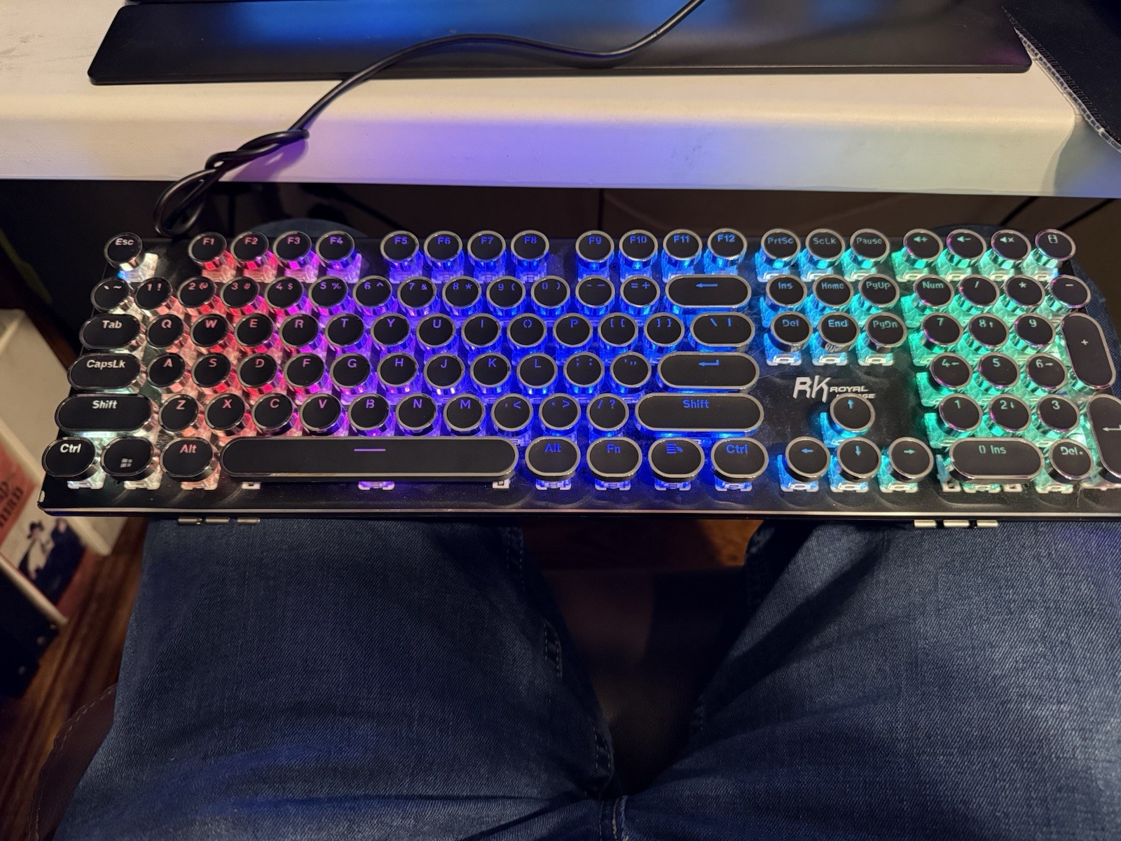 Royal Kludge RK S108-X Mechanical RGB Typewriter Gaming Keyboard 108 Key Wired