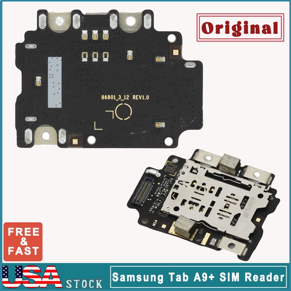 OEM SIM Card MicroSD Reader Board For Samsung Galaxy TAB A9+ X210 X215 X216 NEW
