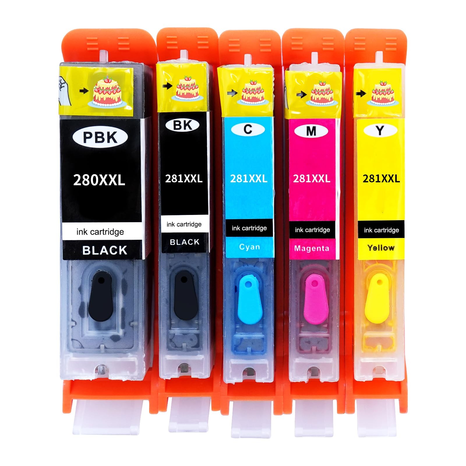 OmniVoltis 280XL 281XL RefillableInk Cartridges Compatible for TS702 TS702a for