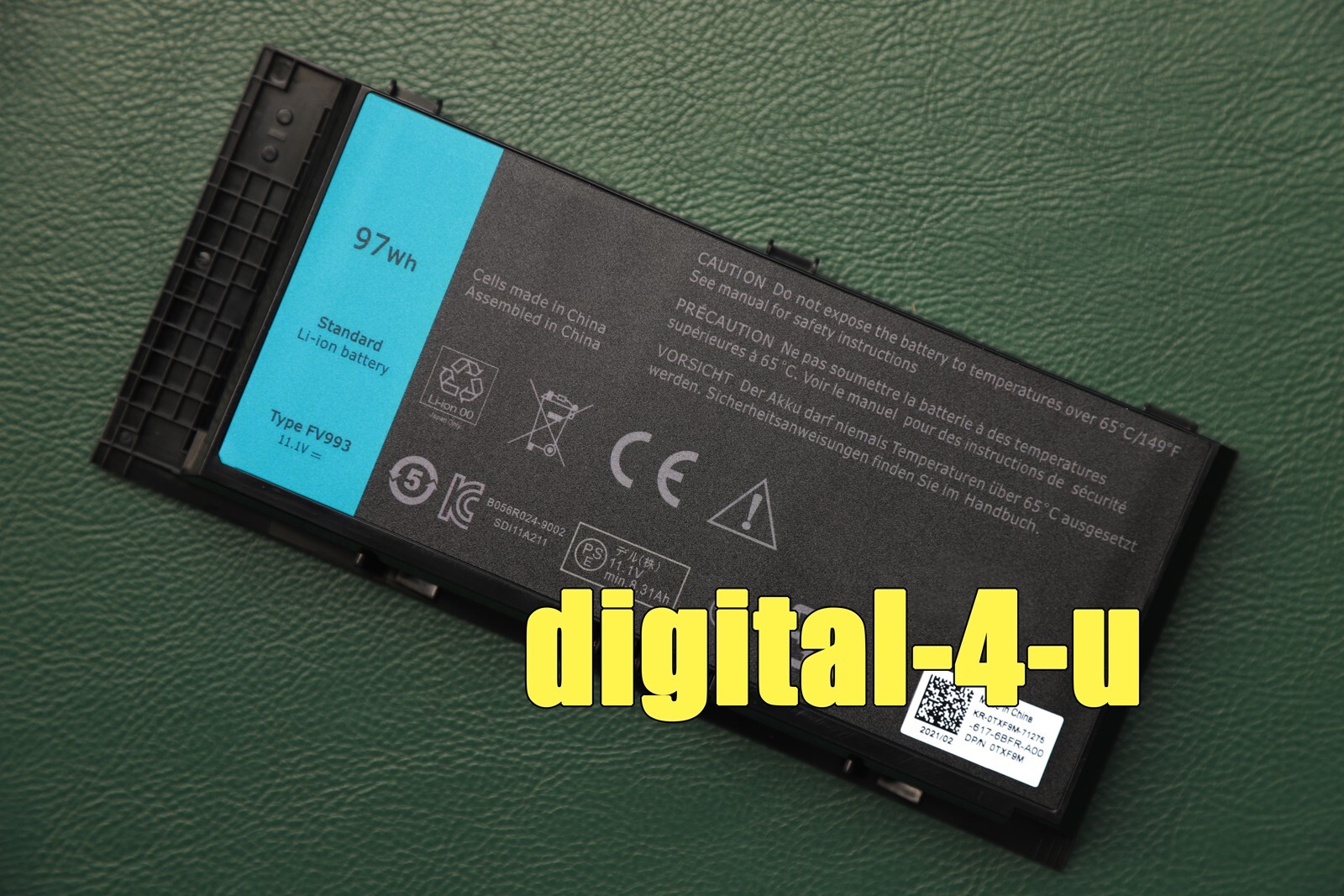 NEW FV993 5V19F R7PND Battery for Precision M4600 M4700 M4800 M6600 M6800 Series