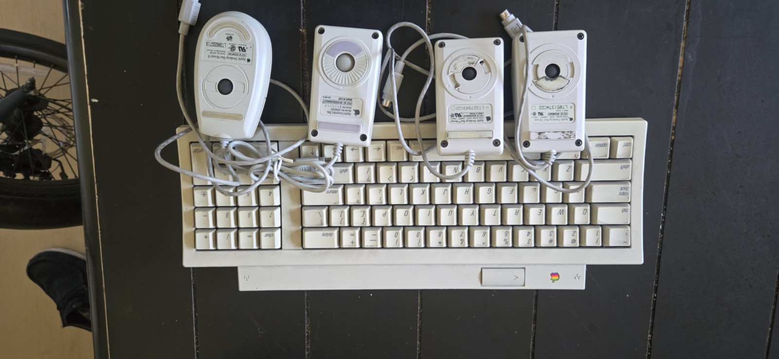 Apple II keyboard, Mice, and accessories Lot