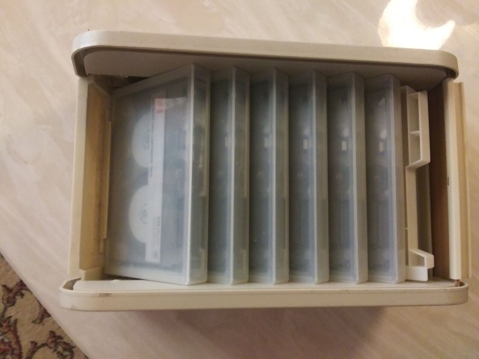 3M DC 6525 525mb Data Cartridge QIC Tapes x6 + Case       circa 1991