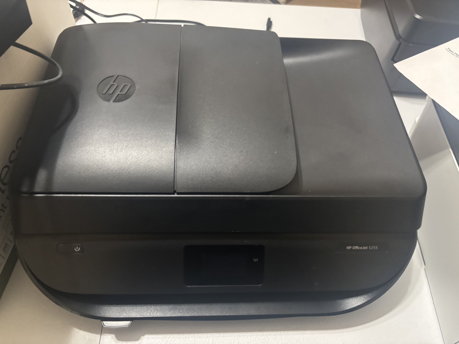 HP OfficeJet 5255 Wireless All-In-One Inkjet Printer Test Page Perfect