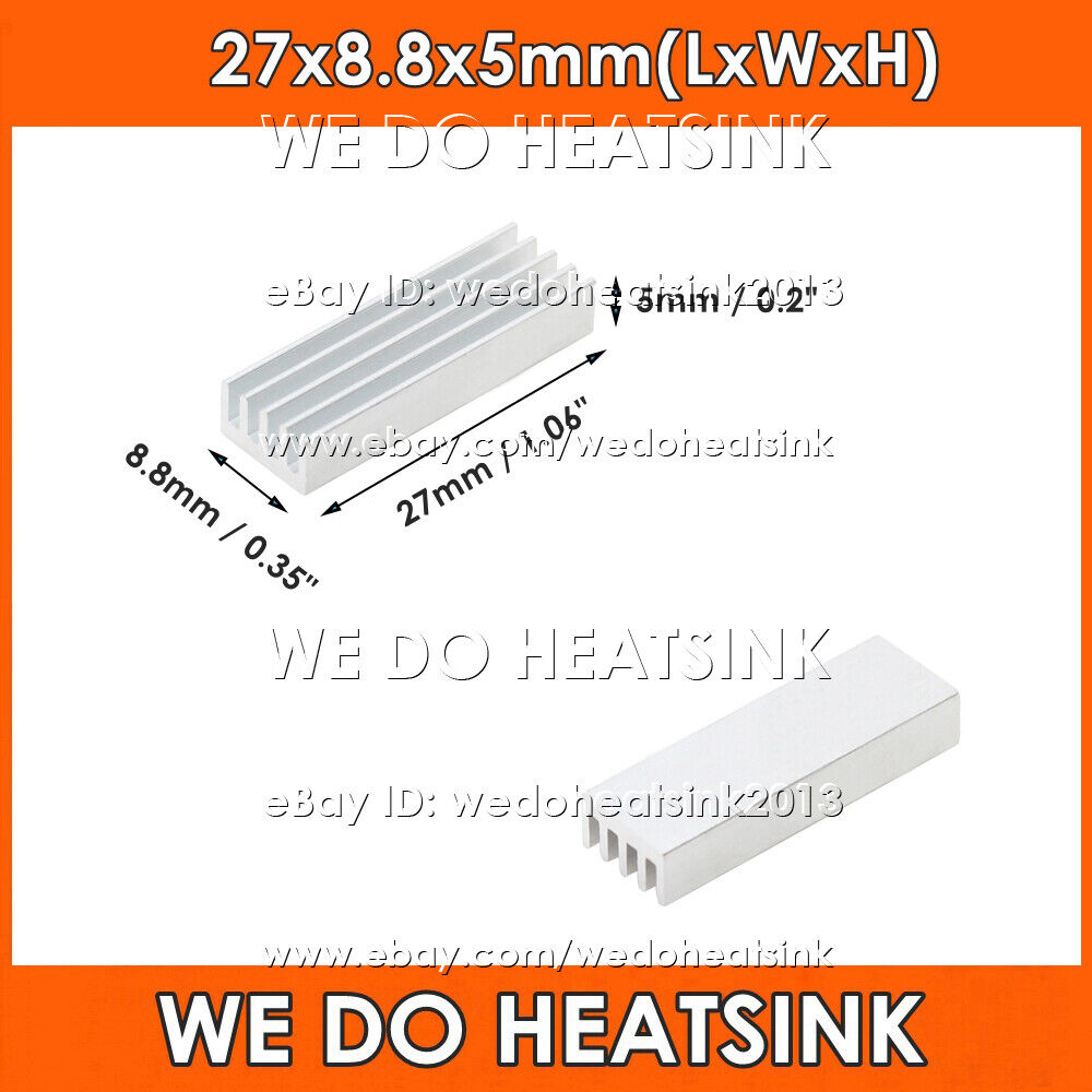 27x8.8x5mm With or Without Tape Heatsink Radiator Heat Sink for MOS GPU IC