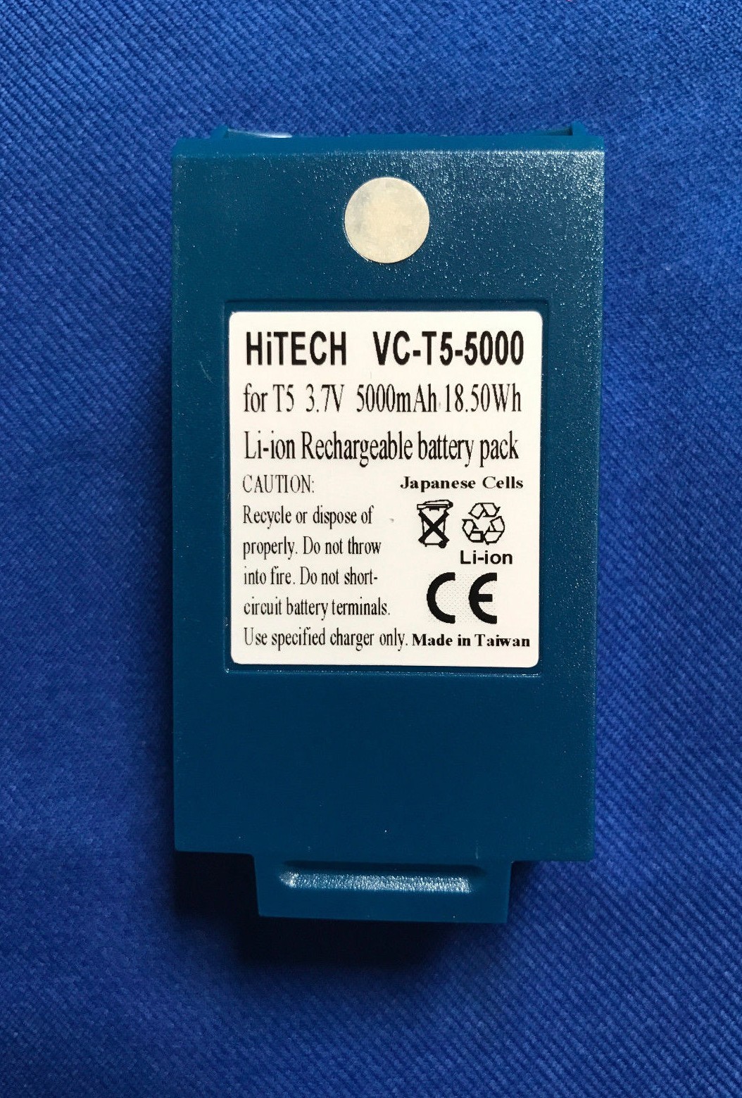Hitech VOCOLLECT P/N.:730022,136020805B T5..*Japan Li-ion3.7v5Ah18.5Wh Battery