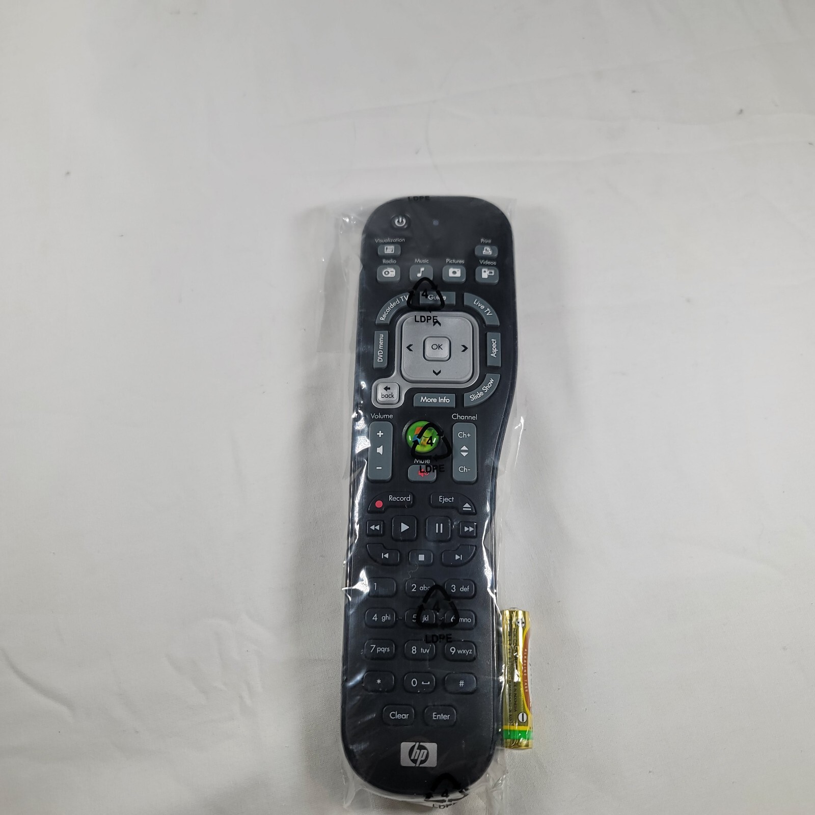 HP RC6 IR MCE Media Center Remote Control For Microsoft Windows XP Vista 7 8 C6