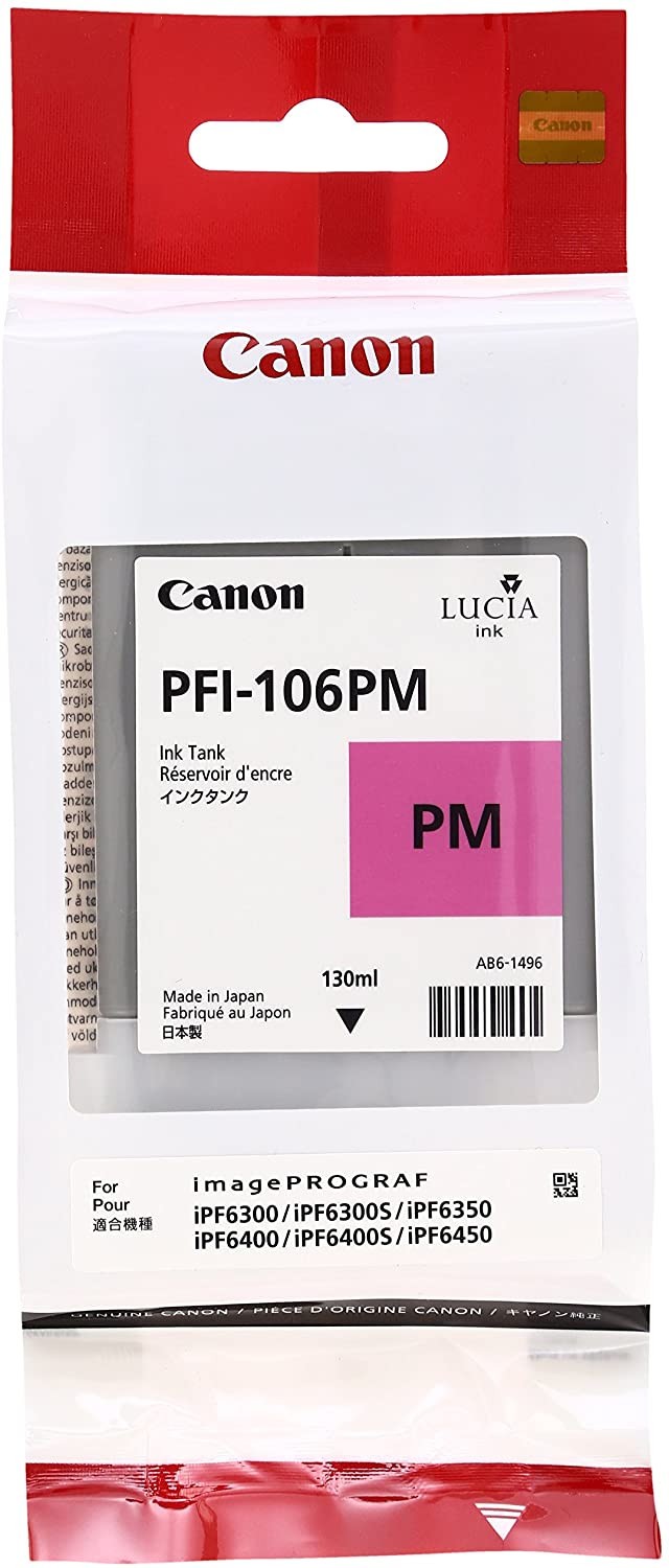 GENUINE Canon PFI-106 Photo Magenta for imagePROGRAF iPF6300 iPF6400 iPF6450
