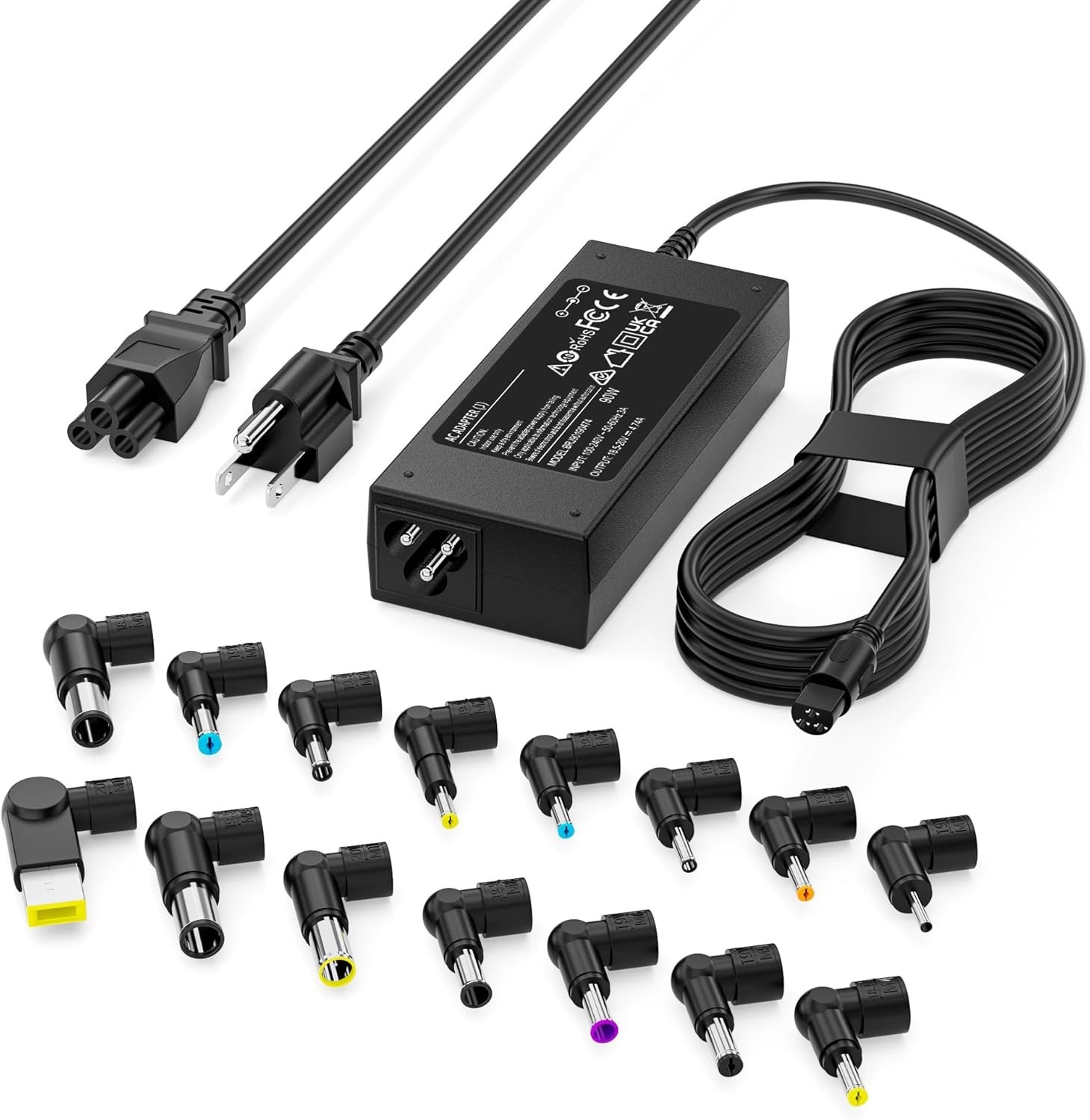 90W Universal Laptop Charger Replacement for Aspire Vivobook Toshiba Gateway