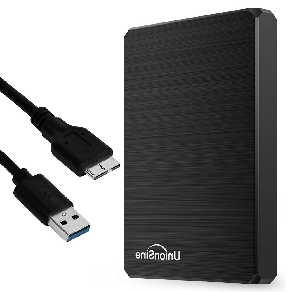 UnionSine Portable External Hard Drive USB 3.0 Laptop PS4 Storage HDD - 1TB, 2TB