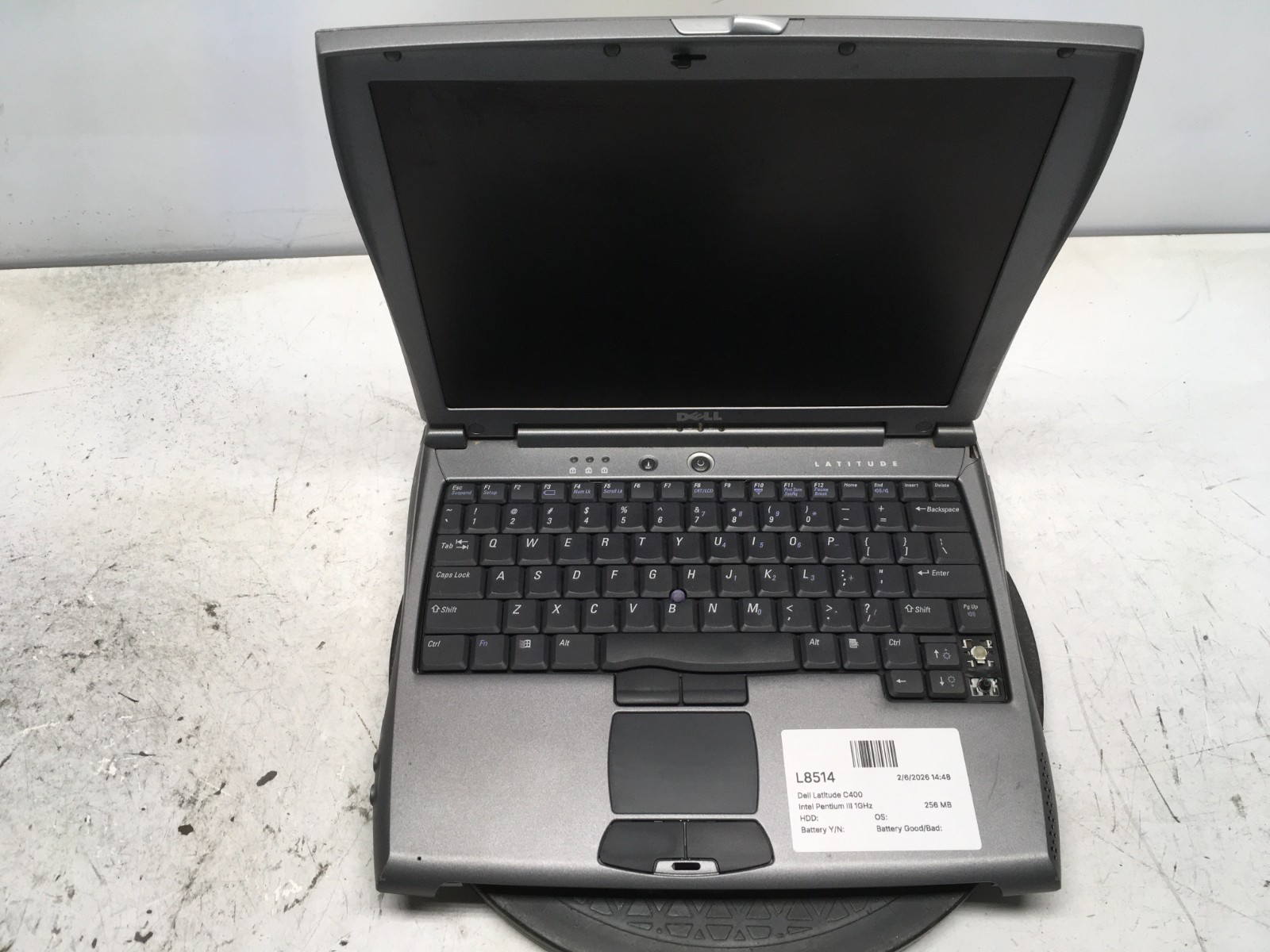 Dell Latitude C400 Intel Pentium III 1GHz 256 MB NO HDD