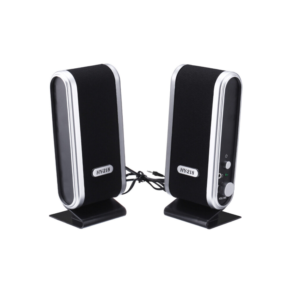 US 1 Pc USB Power Stereo Speaker System 3.5mm Jack For Desktop Laptop Computer