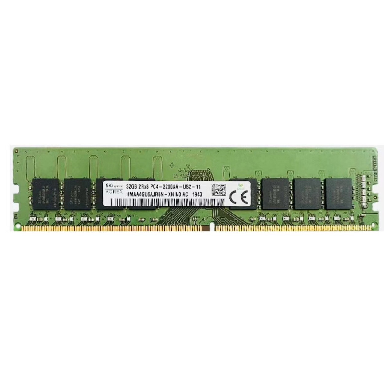 New Hynix 32GB DDR4 3200MHz PC4-25600 2RX8 UDIMM Memory Ram HMAA4GU6AJR8N