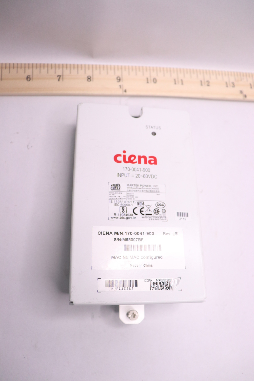 Ciena Network Switch Power Supply 20-60 VDC 170-0041-900