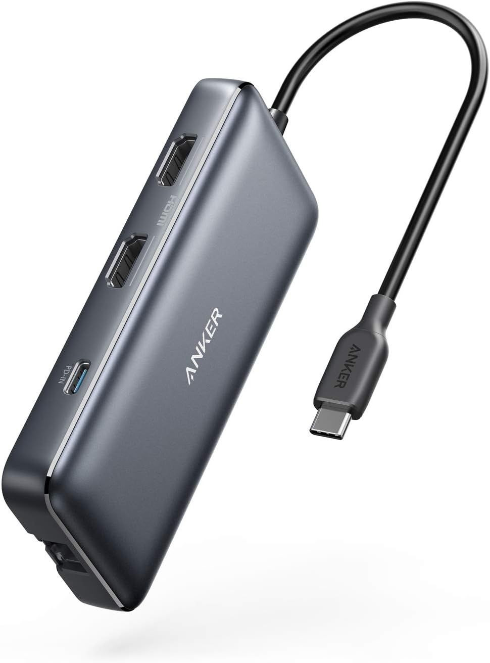 Anker 553 USB-C Hub, 8-in-1 USB C Dock, Dual 4K HDMI C to Adapter, 1... 