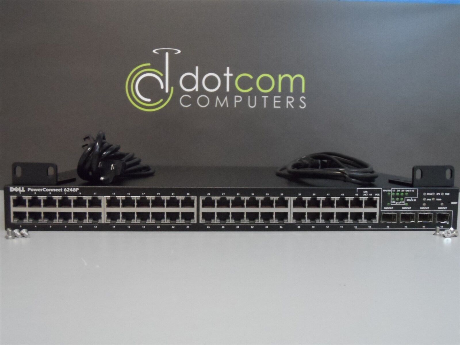 Dell PowerConnect 6248P Gigabit Switch 48 Ports POE Layer 3 Console Cable
