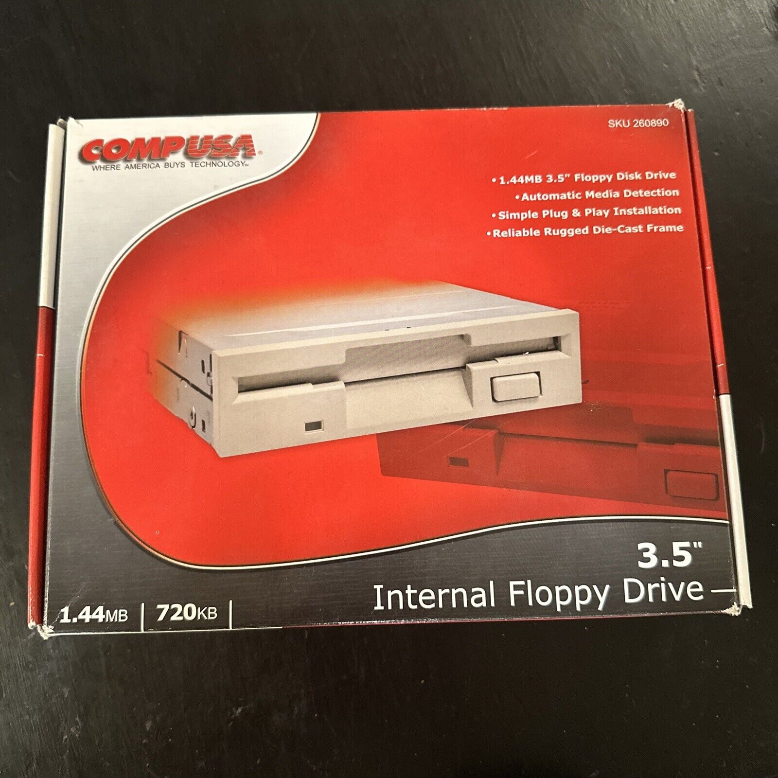 Comp USA External Portable USB 2X Floppy Drive Comp USA New-Sealed