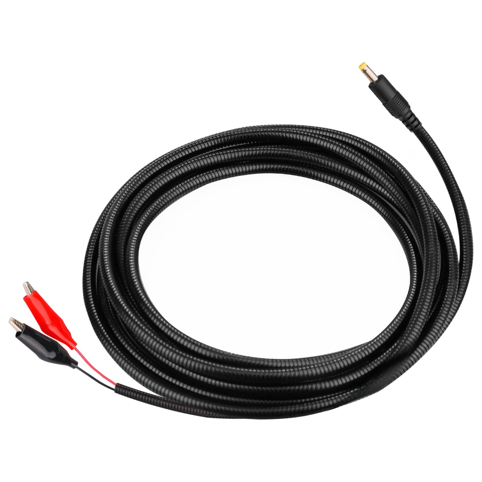 79inch Chew Proof Trail Camera Power Cord with Alligator Clips, 4.0x1.7mm DC ...