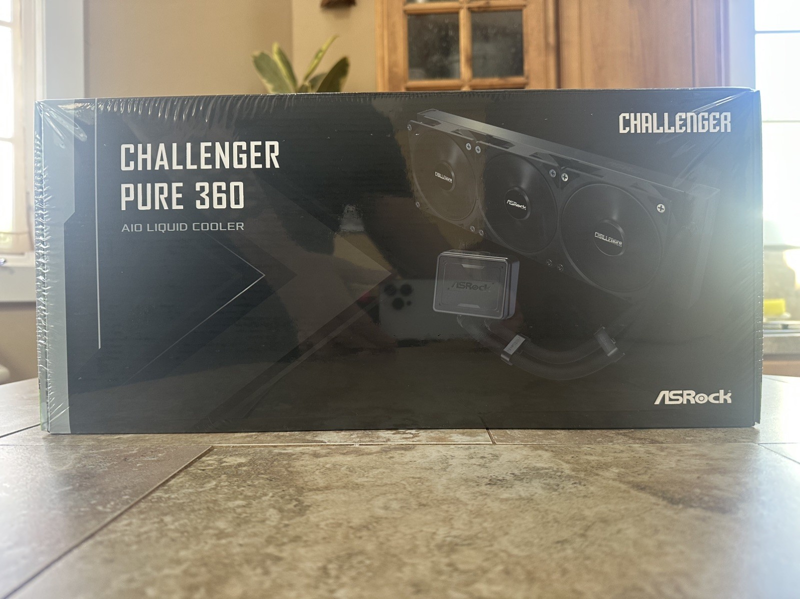 ASRock AIO Challenger Pure 360 27mm radiator, sleek-black waterblock w/o display