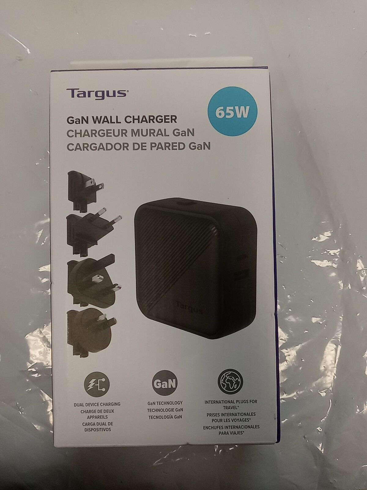 Targus PowerElite 65W GaN Wall Charger - APA803GL