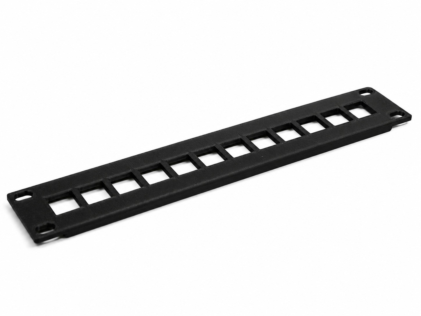 1U 10 Inch Rack Mount Passthru Plate Panel for Clean Rack Finish Cover