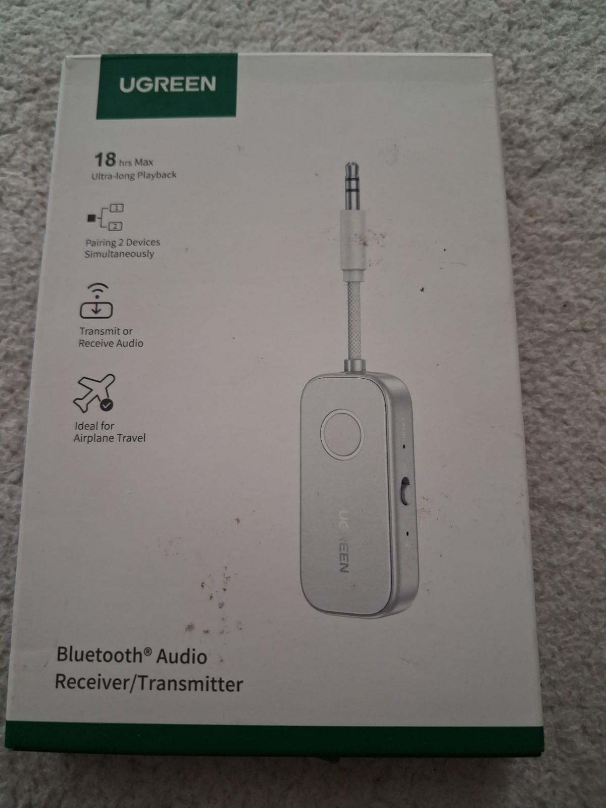 UGREEN Bluetooth 6.0 Receiver Audio Adapter model CM872 Silver