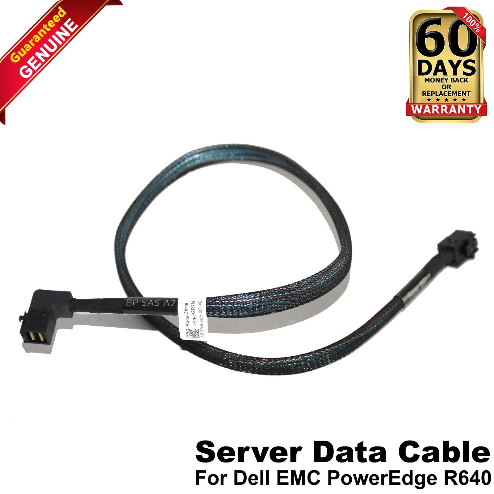 Lot 10 Dell PowerEdge R640 10x Flex Bay Front to Rear Backplane SAS Cable P2R7N